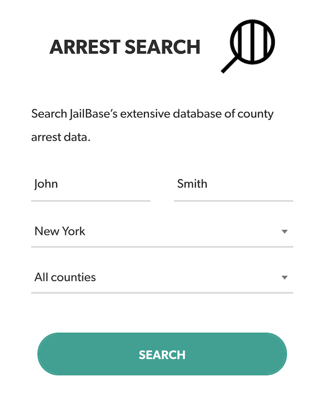 jailbase arrest search