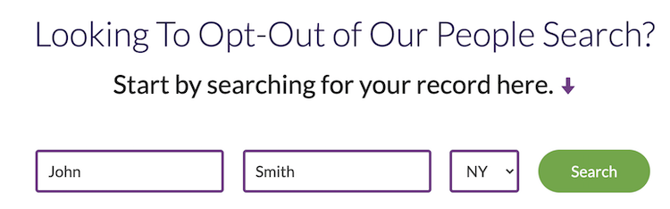 peoplesmart opt out search