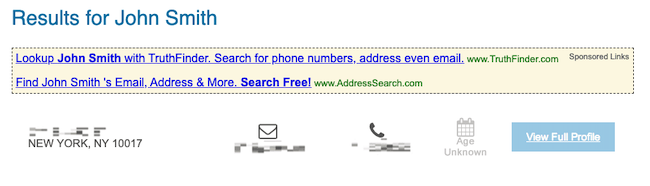 phonebooks.com search results